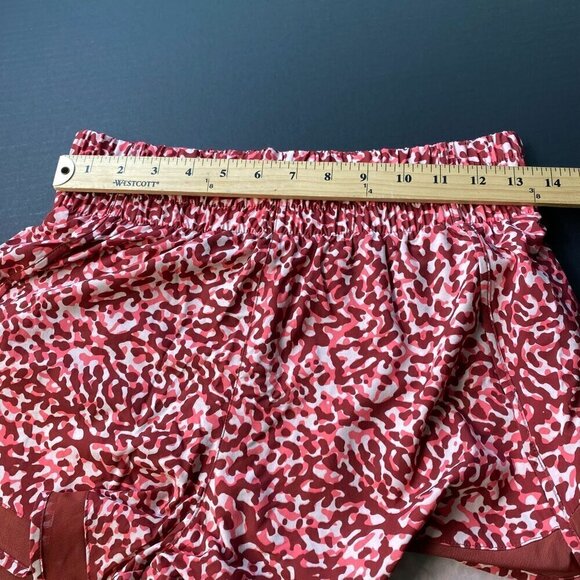 Athleta Red and White Athletic Shorts - Picture 4 of 8